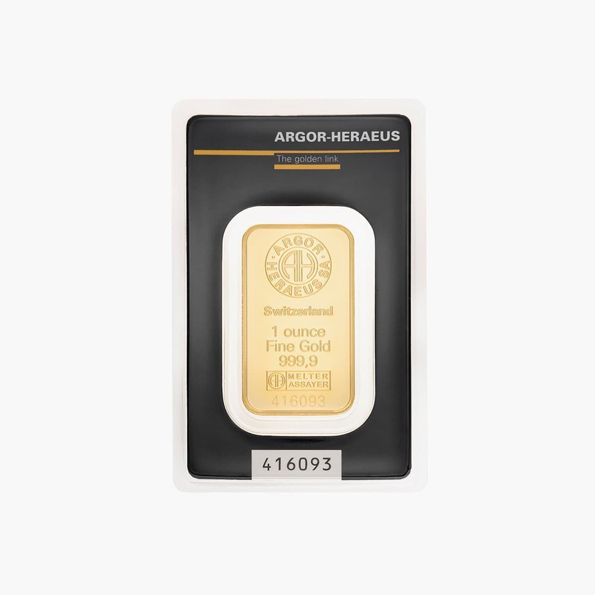 31.1035 g Gold bar Argor-Heraeus 1 Oz, Switzerland
